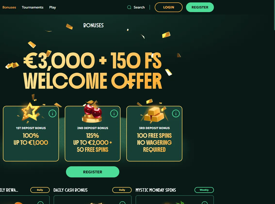 All Star Casino promotions area on desktop